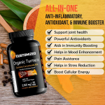 Turmeric Capsules Factory - 100% Natural Herbal Turmeric Curcumin With BioPerine 95% Curcuminoids