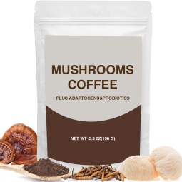 Mushroom Coffee Powder Manufacturer - Factory Wholesale Lion's Mane Shiitake Reishi Cordyceps MCT