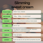 Sweat Cream Manufacturer - Custom Logo Fat Burner Gel Weight Loss