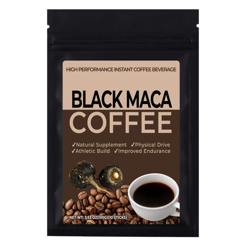 Maca Coffee Supplier - Private Label Black Maca Extract Instant Coffee Blend Unisex