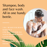 3 in 1 Body Wash Factory - 24 Hour Clean for Body Face Hair Shampoo Unisex