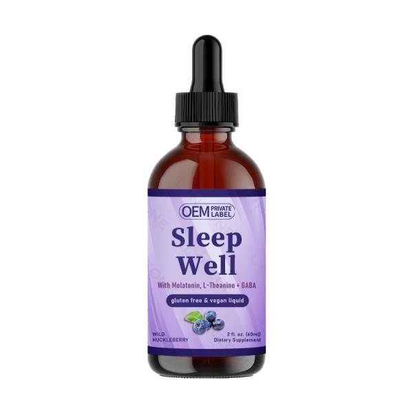 Sleep Aid Drops Factory - Natural Sleep Aid Liquid Elderberry Supplement Drops Adults Children Berry