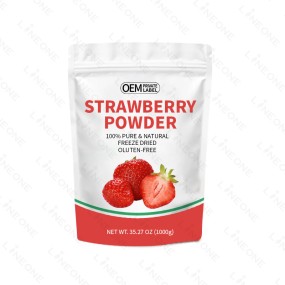 Ice Cream Premix Powder Supplier - OEM Original Strawberry Soft Serve Powder Bag Packaging