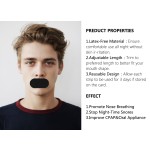 Mouth Tape Manufacturer - OEM Latex Free Sealing Bouncy Kinesiology for Sleeping Black