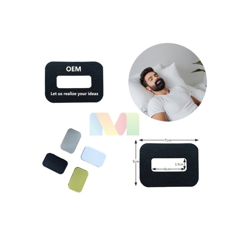 Mouth Tape Factory - Custom-Shaped Latex-free Breathable for Bearded People