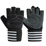 Workout Gloves Supplier - Men Women Built-In Wrist Wraps Full Palm Protection Extra Grip Gym Gloves