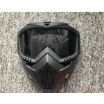 Motorcycle Mask Supplier - One Full Face Wind Dust Proof Mask with Detachable Goggles Half Helmet