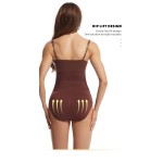 Bodysuit Supplier - Women Outside Seamless Colombians Crotchless Full Body Shaper Butt Lifter