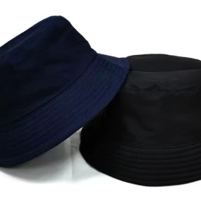 Bucket Hat Manufacturer - Hot Sell Reversible Double Sided Unisex Black Fashion Cap