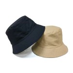 Bucket Hat Supplier - Wholesale Unisex Reversible Double Sided Black Fashion Cap