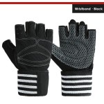 Weightlifting Gloves Supplier - Fitness Women Cycling Half Finger Weight Lifting Training Workout Gloves