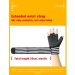 Fitness Gloves Factory - GYM Dumbbell Horizontal Bar Heavy Duty Non-slip Wrist Guard Half-finger Gloves