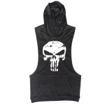 Stringer Vest Factory - Custom Cotton Men's Stringer Sports Vest Hooded Gym Fitness Tank Tops