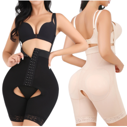 Shapewear Supplier - Factory Price Women Buttocks Hip Lifting Underwear Seamless Camisole Jumpsuit