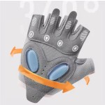 Fitness Gloves Supplier - Anti Slip Leather Half Finger Breathable Liquid Silicone Shockproof Training