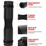 Barbell Pad Factory - Neck Shoulder Protective Pad Weight Lifting Barbell Squat Pad with Fixing Straps