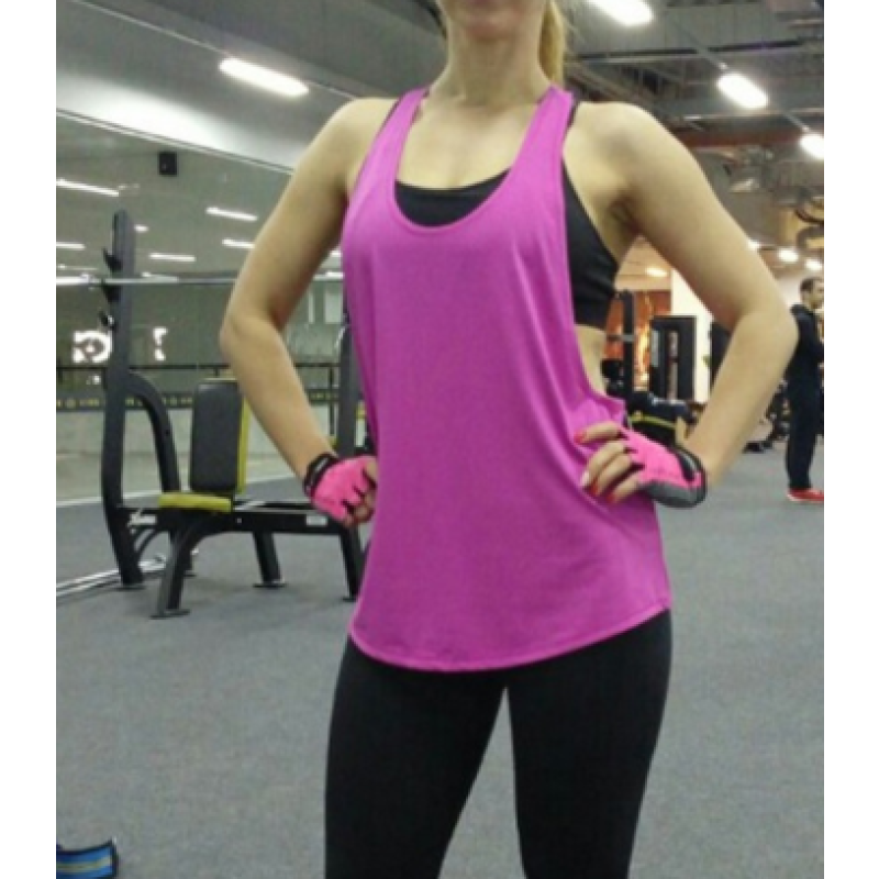 Ladies Sport Vest Factory - Factory Price Ladies Loose Sport Vest Custom Women Yoga Sport Tank Top