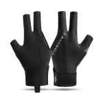Billiards Gloves Supplier - Breathable Anti Slip 3 Finger High Elastic Sweat Wicking Cue Sports Gloves