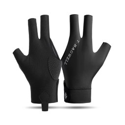 Cue Gloves Factory - Anti Slip Sweat Wicking 3 Finger Universal Fit Breathable Billiards Gloves
