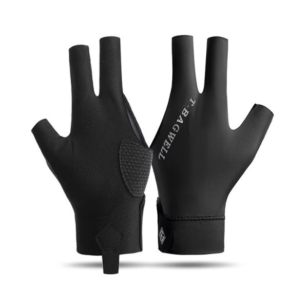 Cue Gloves Factory - Anti Slip Sweat Wicking 3 Finger Universal Fit Breathable Billiards Gloves