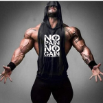Sports Vest Supplier - Custom 100% Cotton Men's Stringer Sports Vest Hooded Workout Sleeveless Muscle