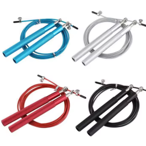 Skip Rope Factory - Factory Price Custom Logo Sport Workout Aluminum Handle Speed Weighted Jump Rope