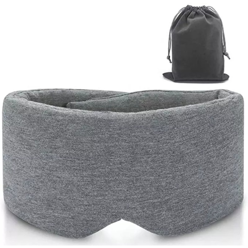 Sleep Eye Mask Supplier - Custom Hot Sale Handmade Cotton Soft Eye Cover Blindfold Travel Sleep