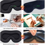 Sleep Eye Mask Supplier - Custom Hot Sale Spandex Contoured Cup Blindfold Travel Night Shift
