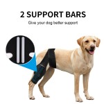 Dog Knee Brace Manufacturer - Hot Selling Adjustable Neoprene Pain Relief Dog Knee Leg Brace with 2 Support Bars