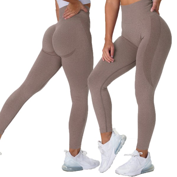 Yoga Leggings Supplier - Plus Size Seamless Womens Fat Butt Running Sportswear Workout Gym High Waist