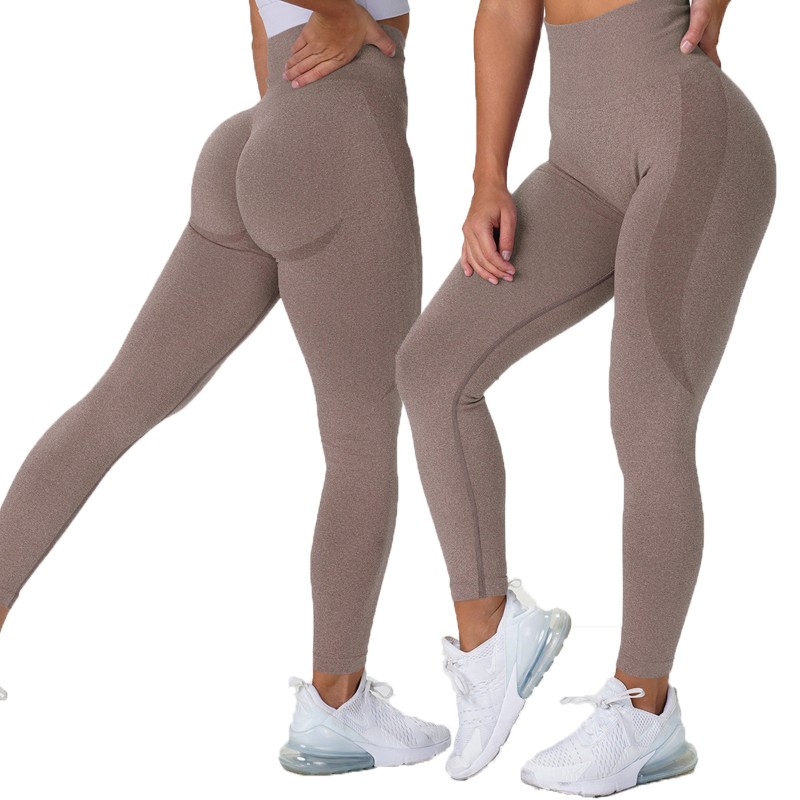 Yoga Leggings Supplier - Plus Size Seamless Womens Fat Butt Running Sportswear Workout Gym High Waist