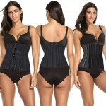 Shapewear Factory - Plus Size Adjustable Slim Body Shaper Faja Tummy Belt Steel Bones Corset