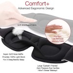 Eye Mask Supplier - Portable Breathable Relaxation 3D Sleeping Eye Mask As Gifts