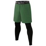 Workout Pants Manufacturer - Wholesale Fitness 2 in 1 Mens Workout Jogger Sweat Pants with Inner Pocket