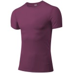 Compression T Shirts Manufacturer - Factory Direct Sale Running Active Wear Polyester Spandex Tight Athletic