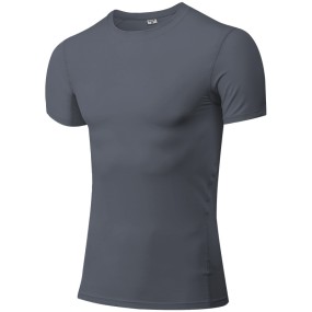 Gym T Shirts Manufacturer - Wholesale Gym Wear 11 Colors Elastic O-Neck Dry Gym Bodybuilding Tops Fitness T Shirts