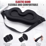 Sleep Eye Mask Supplier - Custom Hot Sale Spandex Contoured Cup Blindfold Travel Night Shift