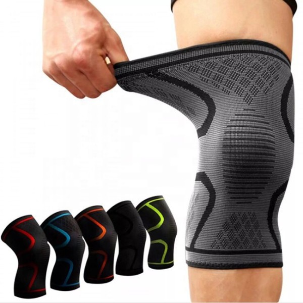 Knee Brace Factory - Custom Nylon Elastic Breathable Pain Relief Sport Knee Protector Sleeves Knit