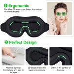 Sleep Eye Mask Supplier - Custom Hot Sale Spandex Contoured Cup Blindfold Travel Night Shift