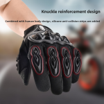 Motorcycle Gloves Manufacturer - Unisex Comfortable Full-Finger PU Motorcycle Gloves Four Antidrop for Off-Road