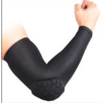 Elbow Pad Supplier - Custom Men Sport Basketball Golf Cycling Anti-collision Honeycomb Arm Sleeve