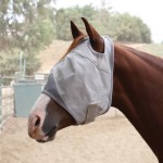 Horse Face Cover Factory - Soft Stretchy Mesh Horse Face Cover Breathable Eye Protection Fly Masks