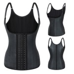 Waist Trainer Supplier - Steel Boned Waist Support Trainer Fitness Women Vest Faja Leather Latex Trimmer