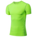 Compression T Shirts Manufacturer - Factory Direct Sale Running Active Wear Polyester Spandex Tight Athletic