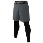 Workout Pants Manufacturer - Wholesale Fitness 2 in 1 Mens Workout Jogger Sweat Pants with Inner Pocket