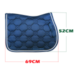 Saddle Pad Supplier - Back Protection Double Piping Rope Cotton Durable Horse Riding Jumping Saddle Pad