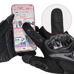 Motorcycle Gloves Manufacturer - Unisex Comfortable Full-Finger PU Motorcycle Gloves Four Antidrop for Off-Road