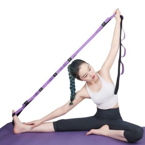 Yoga Belt Supplier - Long Resistance Band Wholesale Fitness Yoga Dance Stretching Belt Strength Training