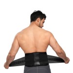 Waist Trimmer Supplier - Custom Hot Selling Adjustable Breathable Body Slimming Neoprene Lumbar Belt