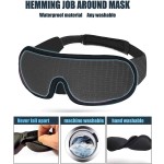 Sleep Eye Mask Supplier - 3D Contoured Memory Foam Eye Mask 100% Blackout 3D Sleeping
